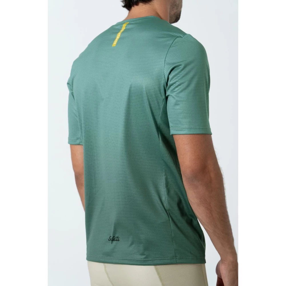 Camiseta de Corrida masc Safetti Semplicitá Cadet Blue
