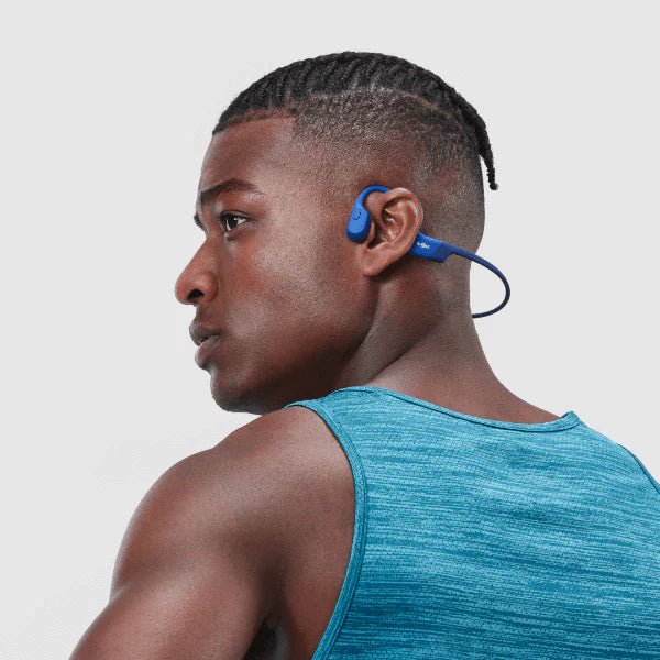 Fone de condução óssea Shokz Openrun - Azul