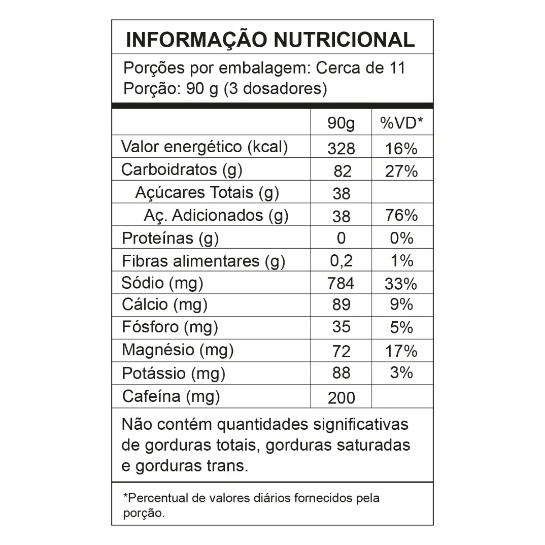 Xtratus Pré e Intratreino em Pó com Carboidratos e Eletrólitos Mate Verde com Cafeína - 1kg