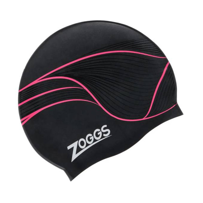 Touca de Natação Zoggs Silicone Preta Hypex