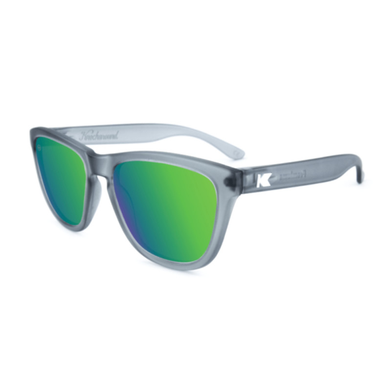 Óculos de Sol Knockaround Premiums - Frosted Grey / Green Moonshine