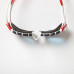 Óculos de Natação Zoggs Predator Lente Azul - Branco, Cinza e Vermelho