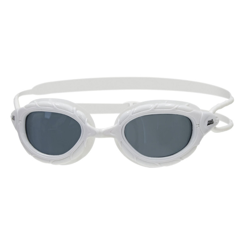 Óculos de Natação Zoggs Predator Lente Fumê - Branco